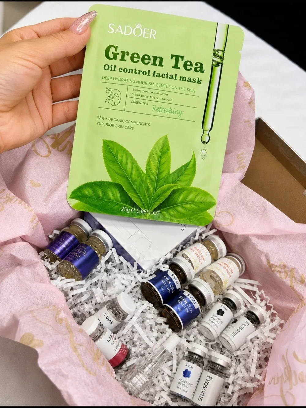 Green Tea Oil Control Facial Mask - Refreshing Green